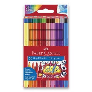 Dětské fixy Faber-Castell Grip 20 barev