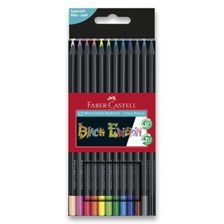 Pastelky Faber-Castell Black Edition 12 barev