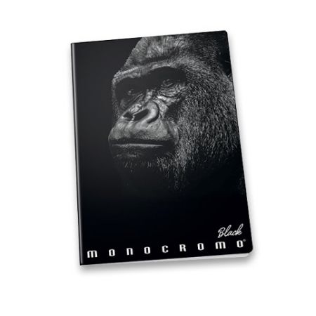 Školní sešit Pigna Monocromo Black A5, linkovaný, mix motivů