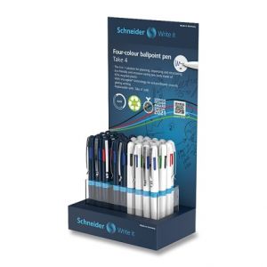 Kuličková tužka Schneider Take 4 stojánek