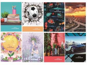 Záznamní kniha CONCORDE A6 linka 8mm, 100 listů