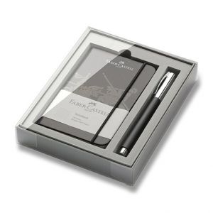 Faber-Castell Ambition Precious Resin roller, dárková sada se zápisníkem