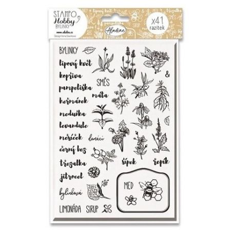 Razítka Stampo Hobby - Bylinky 49 ks
