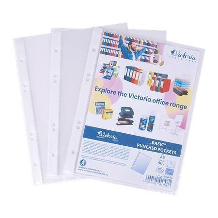 Euroobal, lesklý, A5, 40 micronů, 100ks, VICTORIA<br />