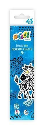 Grafitová tužka, 1 ks, 2B, trojhranná, VICTORIA