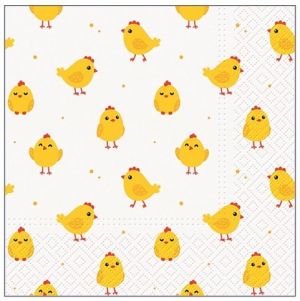 Papírové ubrousky velikonoční, třívrstvé 33 x 33 cm, 20 ks