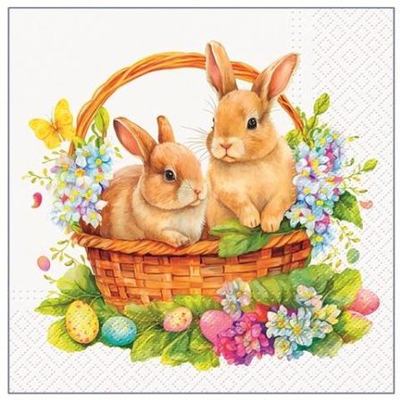 Papírové ubrousky velikonoční, třívrstvé 33 x 33 cm, 20 ks