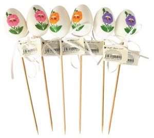 Vajíčko plastové 6 cm + špejle