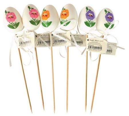 Vajíčko plastové 6 cm + špejle