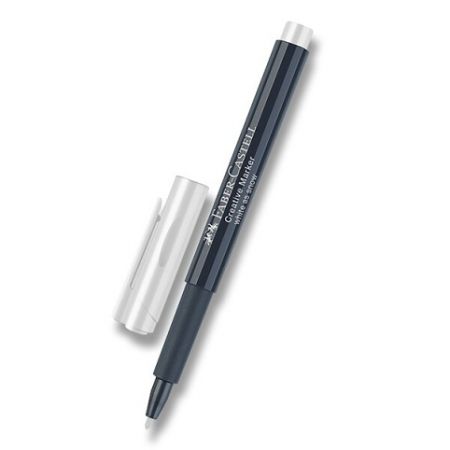 Popisovač Faber-Castell Creative marker bílá