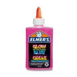 Lepidlo ELMER‚S Glow in Dark Glue 147 ml, růžové