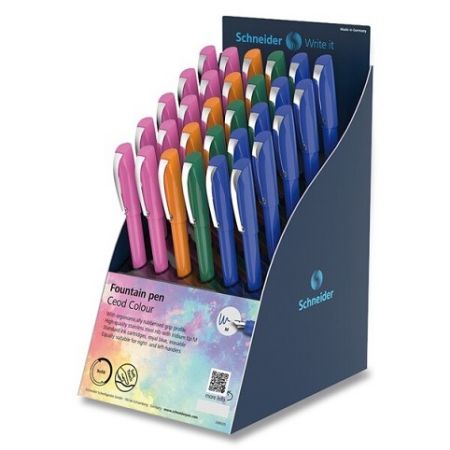 Bombičkové pero Schneider Ceod Colour stojánek, 30 ks