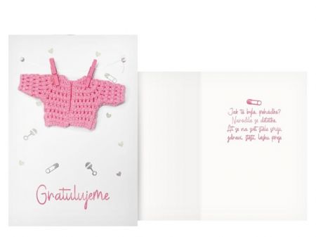 Přání k narození miminka CN-890