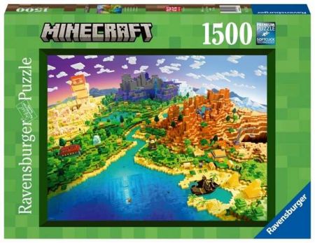 Puzzle Minecraft: Svět Minecraftu 1500 dílků