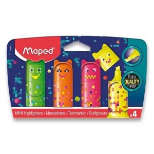 Zvýrazňovač Maped Pixel Party Mini sada 4 barev