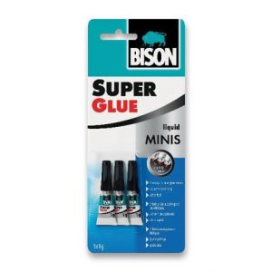 Vteřinové lepidlo Bison Super Glue Minis 3 x 1 g