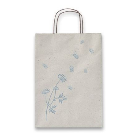 Dárková taška SADOCH Allegra Carta Erba, modrá 260 x 120 x 360 mm