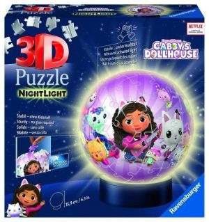 Puzzle-Ball 3D Gabinin kouzelný domeček 72 dílků (noční edic