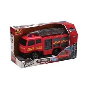 Hasičské auto na setrvačník se světlem a zvukem