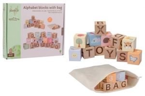 Dřevěné kostky se zvířátky a abecedou Jouéco®