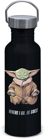 Láhev hliníková šroubovací, Mandalorian - Grogu