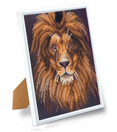 Crystal Art Obraz v rámu, Lev