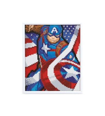 Crystal Art Obraz v rámu, Kapitán Amerika
