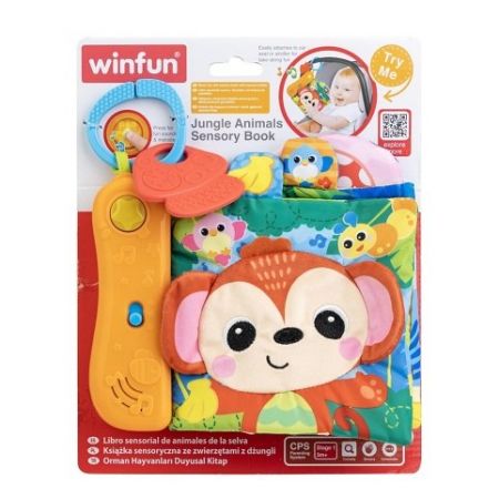 Senzorická knížka zvířátka z džungle