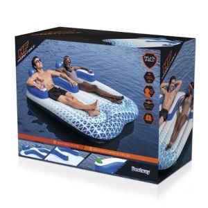 Nafukovací lehátko Indigo Wave pro dva 1,96 m x 1,93 m