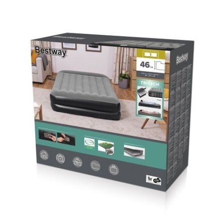 Nafukovací matrace Air Mattress Queen 2.03m x 1.52m x 46 cm se zabudovanou pumpou