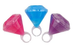 Třpytivý gel v prstenu