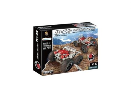 Kovová stavebnice terénní auto 288 ks