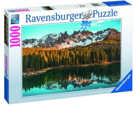 Puzzle Jezero Karersee, Itálie 1000 dílků