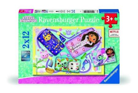 Puzzle Gábinčin kouzelný domeček 2x12 dílků