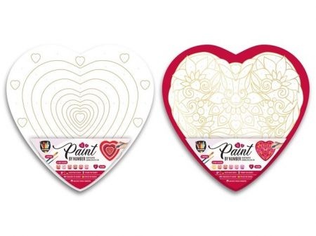 Malování podle čísel Srdce