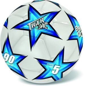 Míč kožený fotbalový modrý č. 5