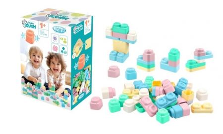 Stavebnice kostky silikonové Play&amp;Squish 24 ks