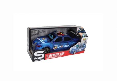 Policejní autíčko 1:16 se světelným a zvukovým efektem