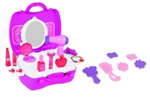 Kadeřnická a kosmetická sada v kufříku