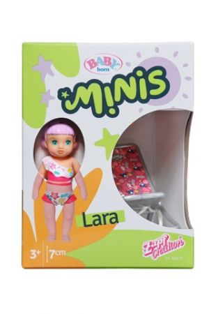 BABY born Minis Sada s lehátkem, slunečníkem a panenkou