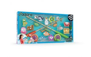 Dřevěná hra rybaření 2 udice