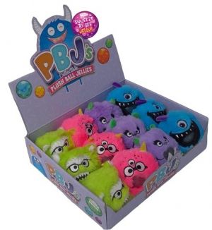 Plyšová příšerka mačkací s kuličkami