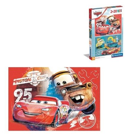 Puzzle 2x20 dílků Cars Disney