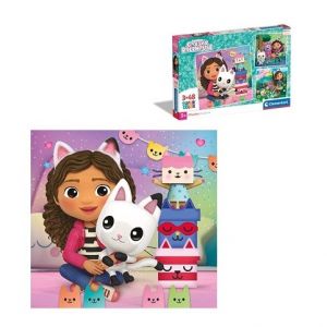 Puzzle 3x48 dílků Square Gábinin kouzelný domek