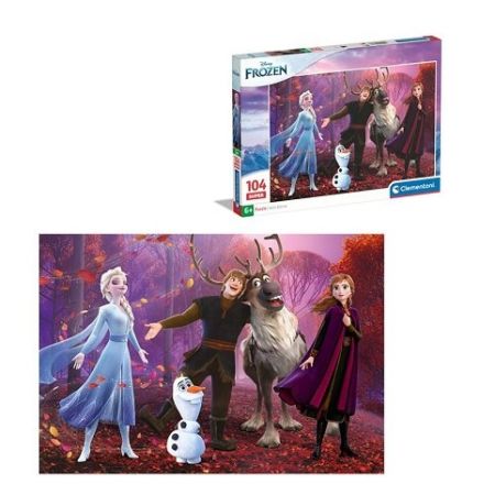 Puzzle 104 dílků super Disney Frozen