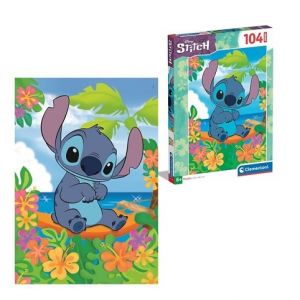 Puzzle 104 dílků super Disney Stitch