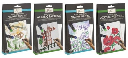 Akrylová malíříska sada 4 různé druhy