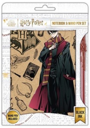 Harry Potter blok s perem (Navy & Gold) DPL6