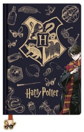 Harry Potter blok A5 (Navy &amp; Gold) DPL6