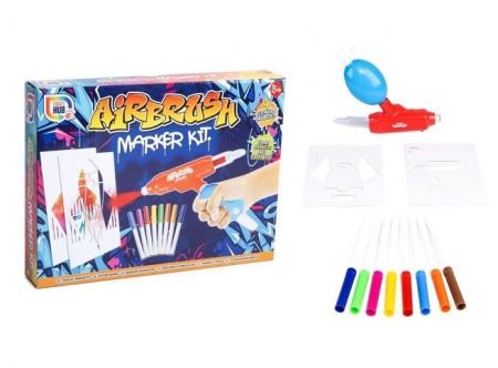 Sada stříkací fixy se šablonami